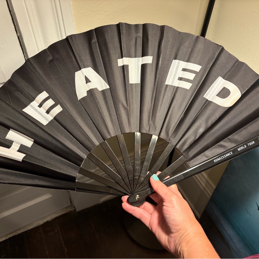 BEYONCE official merch Renaissance tour HEATED fan, perfect condition, rare